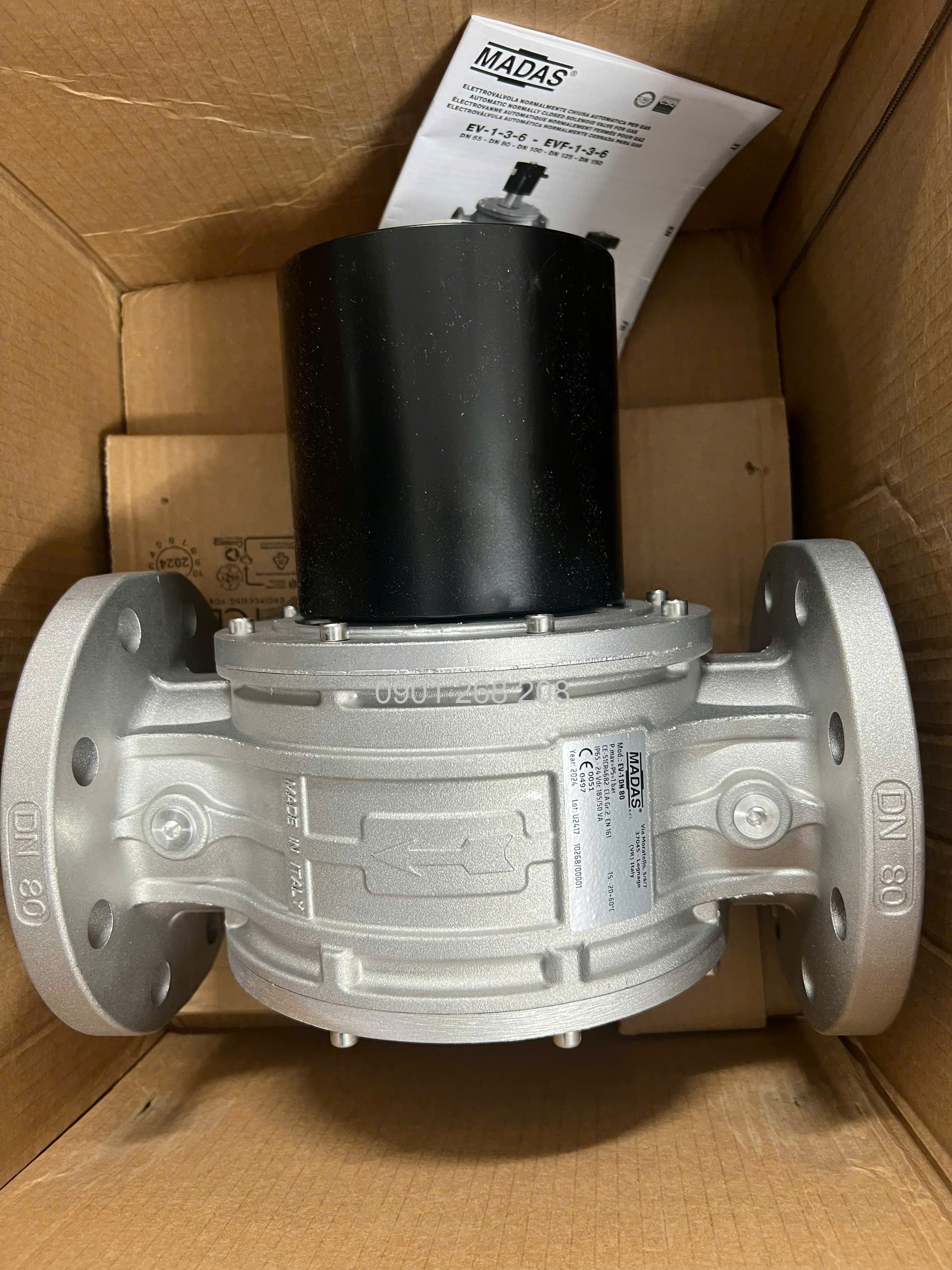 van điện từ madas DN80 24VDC EV-1 Madas